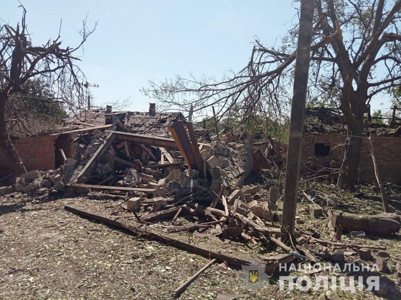 Последствия вражеской атаки в Донецкой области