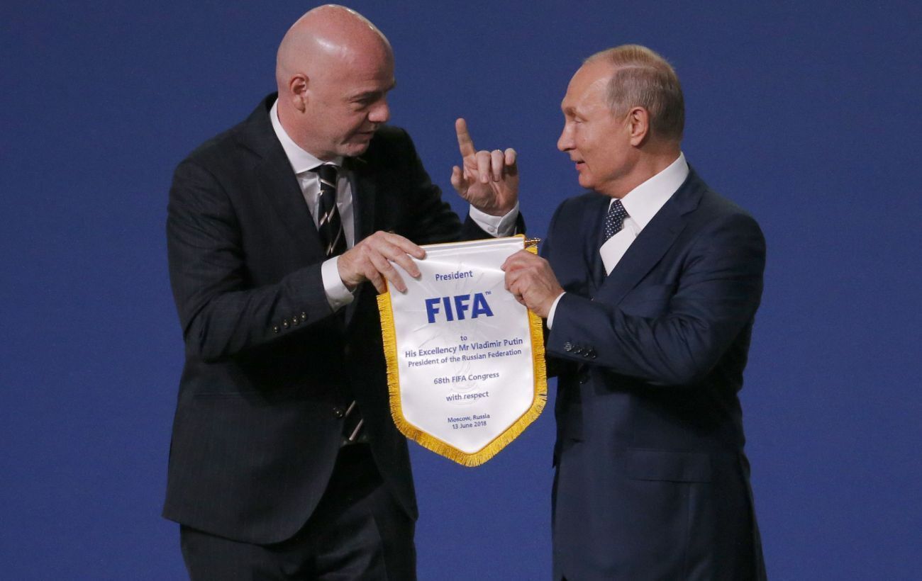 Президент ФІФА та президент Росії