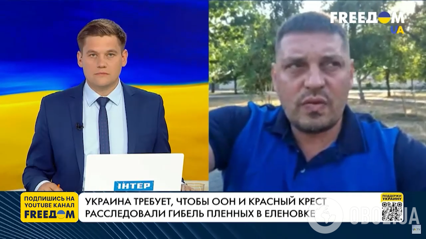 Украинский журналист Владимир Золкин в эфире национального телемарафона "Единые новости"