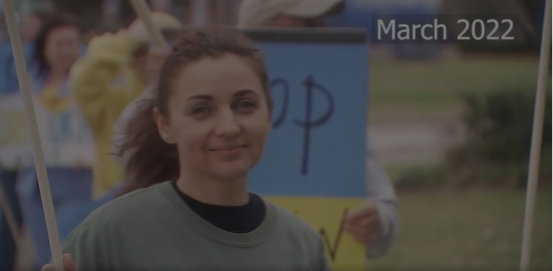В США участвовала в митингах в поддержку Украины
