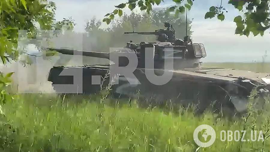 Російський танк, який стріляв по позиціях ЗСУ