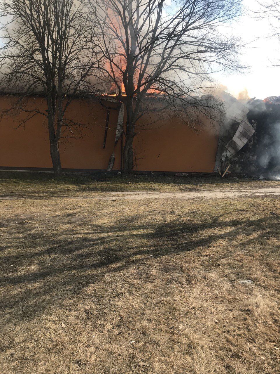 Здание музея сгорело практически полностью