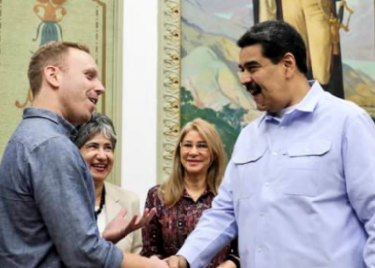 Блюменталь з венесуельським диктатором Мадуро.