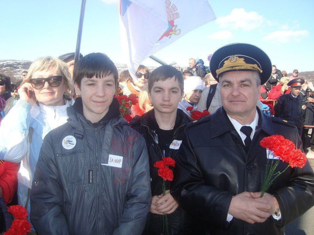 Виктор Соколов с семьей