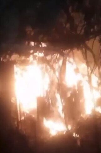 В Бахмуте сгорел частный дом