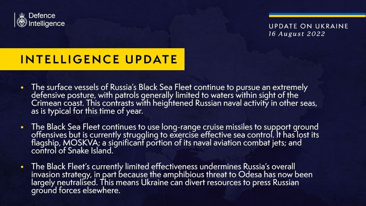 Эффективность Черноморского флота РФ в настоящее время ограничена
