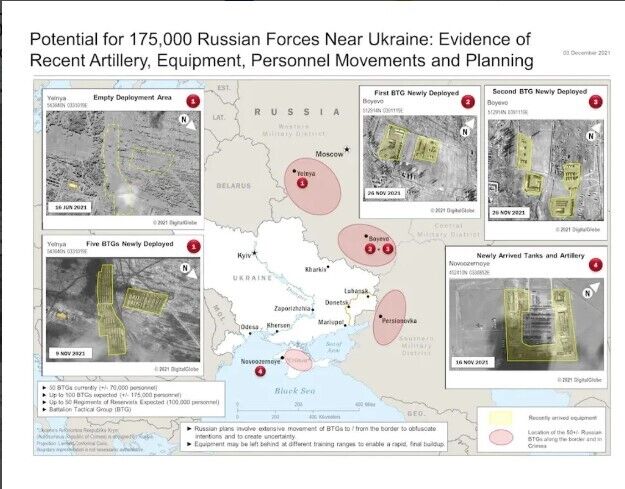 Россия собиралась задействовать против Украины 175 тыс. военных