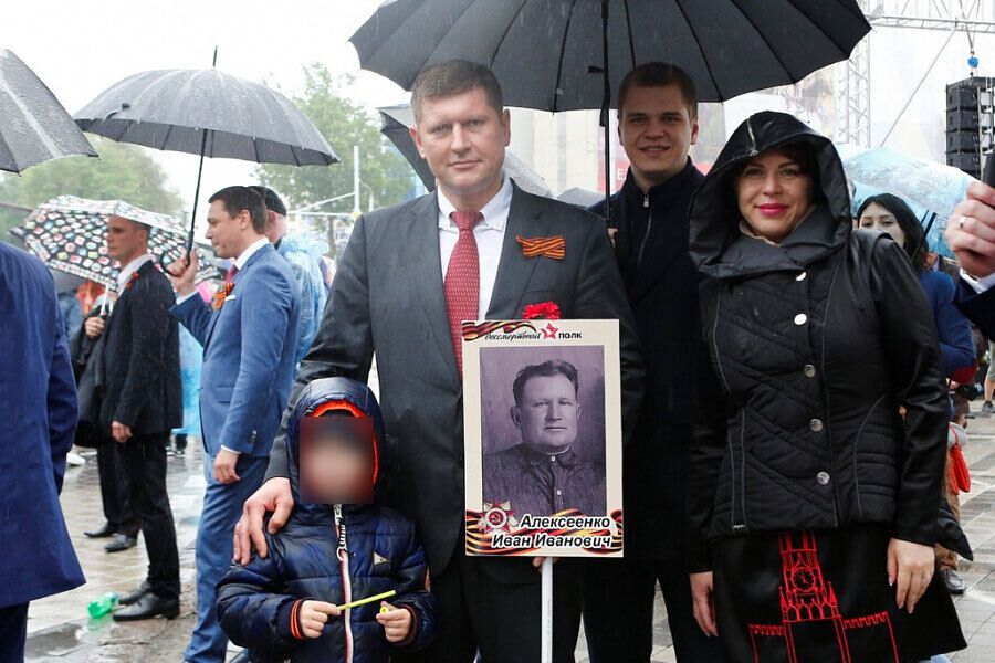 Мэр Краснодара Андрей Алексеенко с женой и младшим сыном