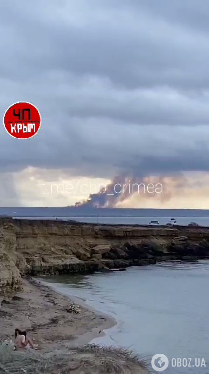 В Крыму очередная "бавовна": у села Межводное вспыхнул мощный пожар, в небо поднялись столбы дыма