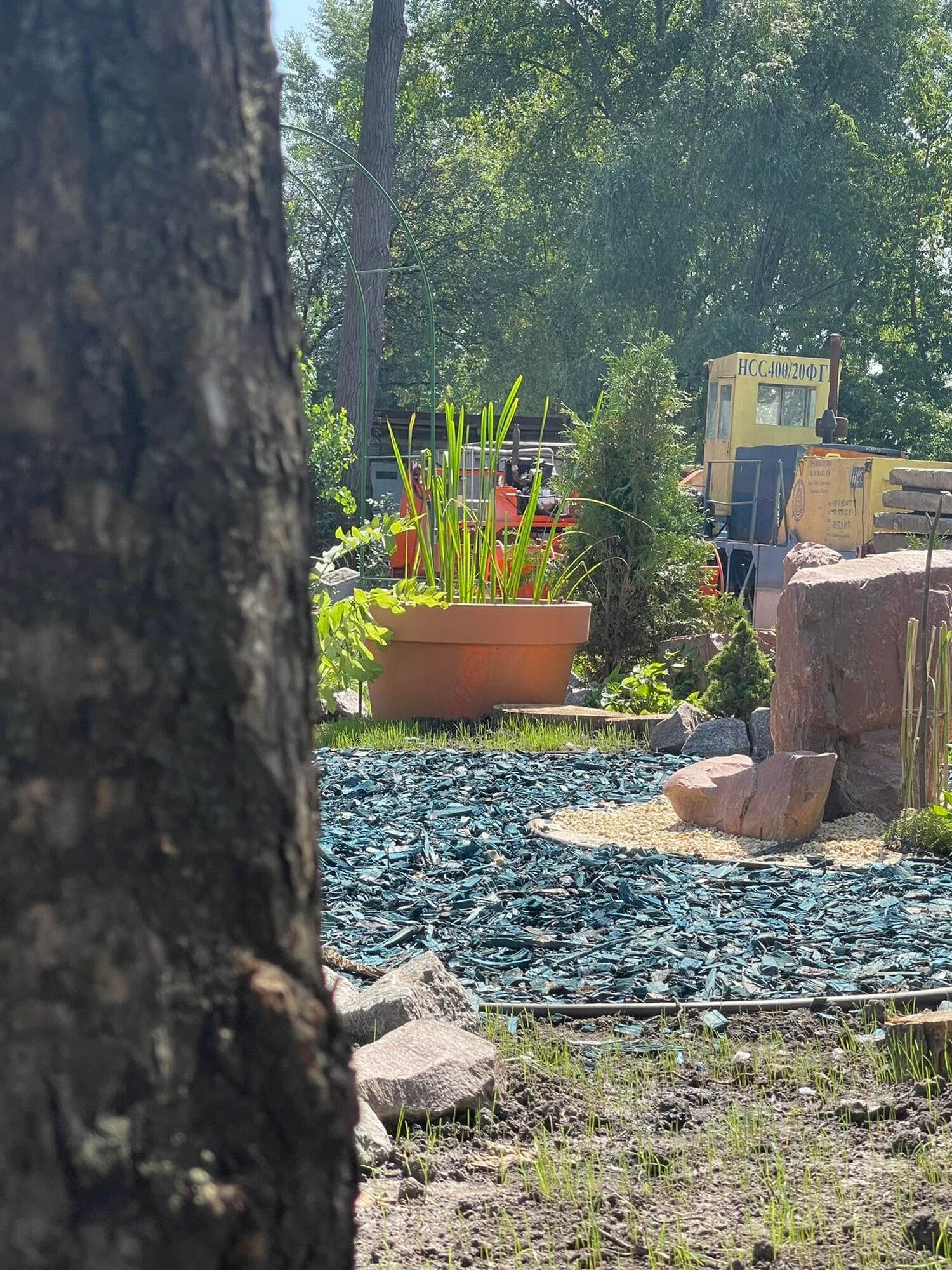 У Києві запустили пілотний проєкт "Водних садів" на вулицях міста. Фото