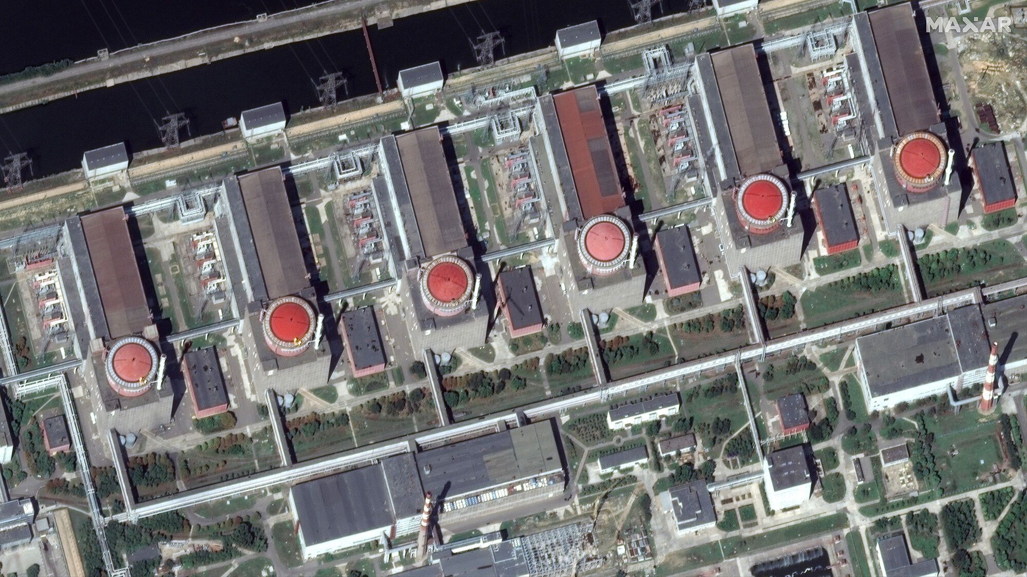 Супутникові знімки Запорізької АЕС.