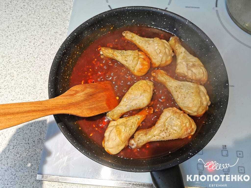 Как приготовить вкусные куриные голени в соусе