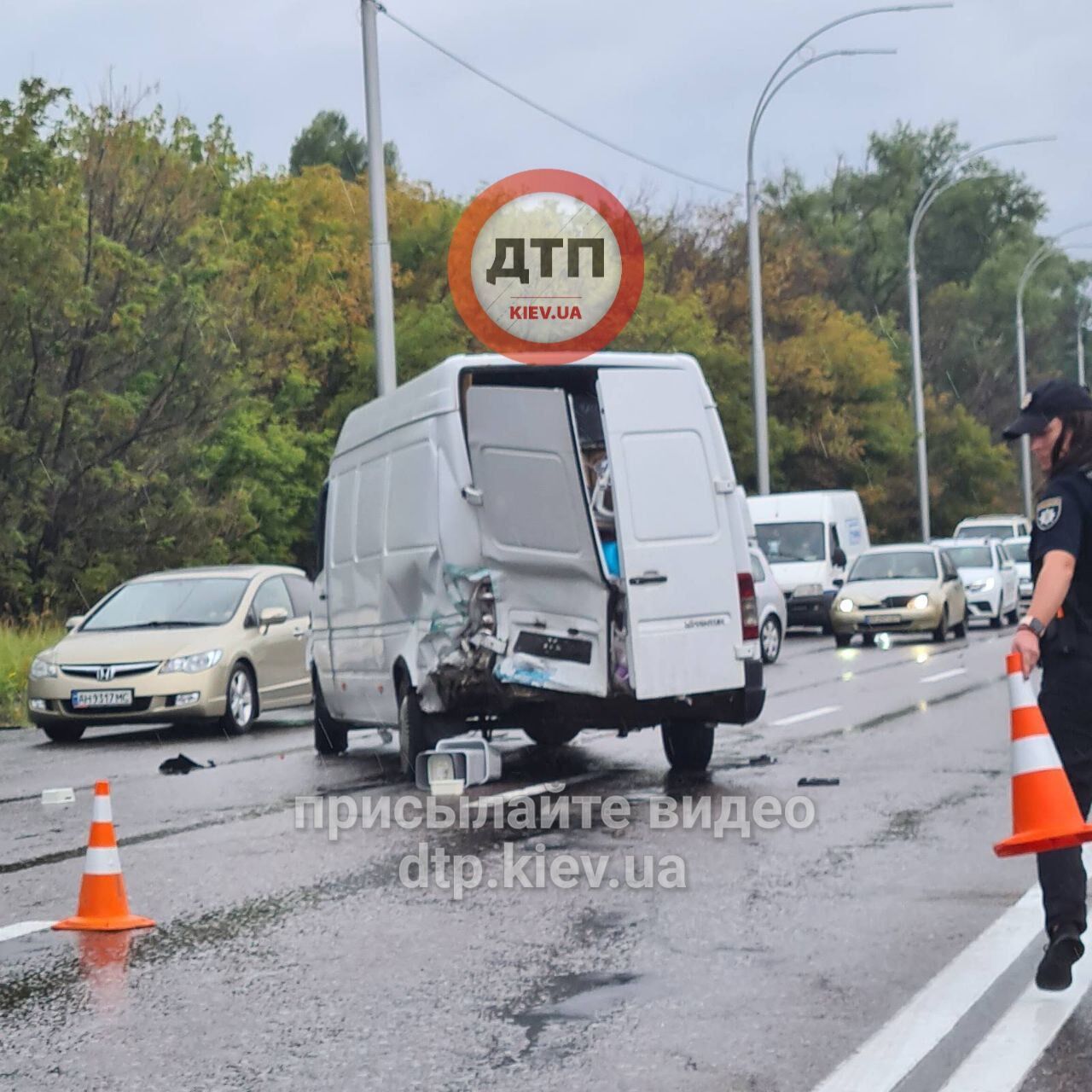 Автопроисшествие случилось на улице Академика Заболотного.