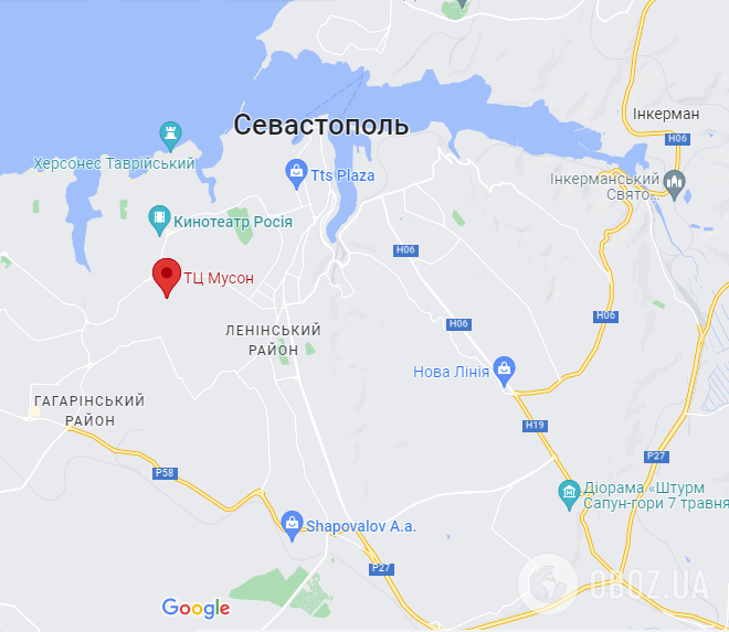 Севастопольский "Муссон" на карте