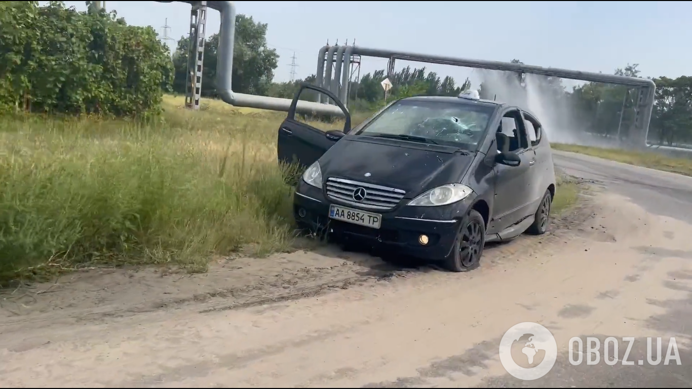 В Енергодарі російські військові впритул розстріляли автомобіль з водієм