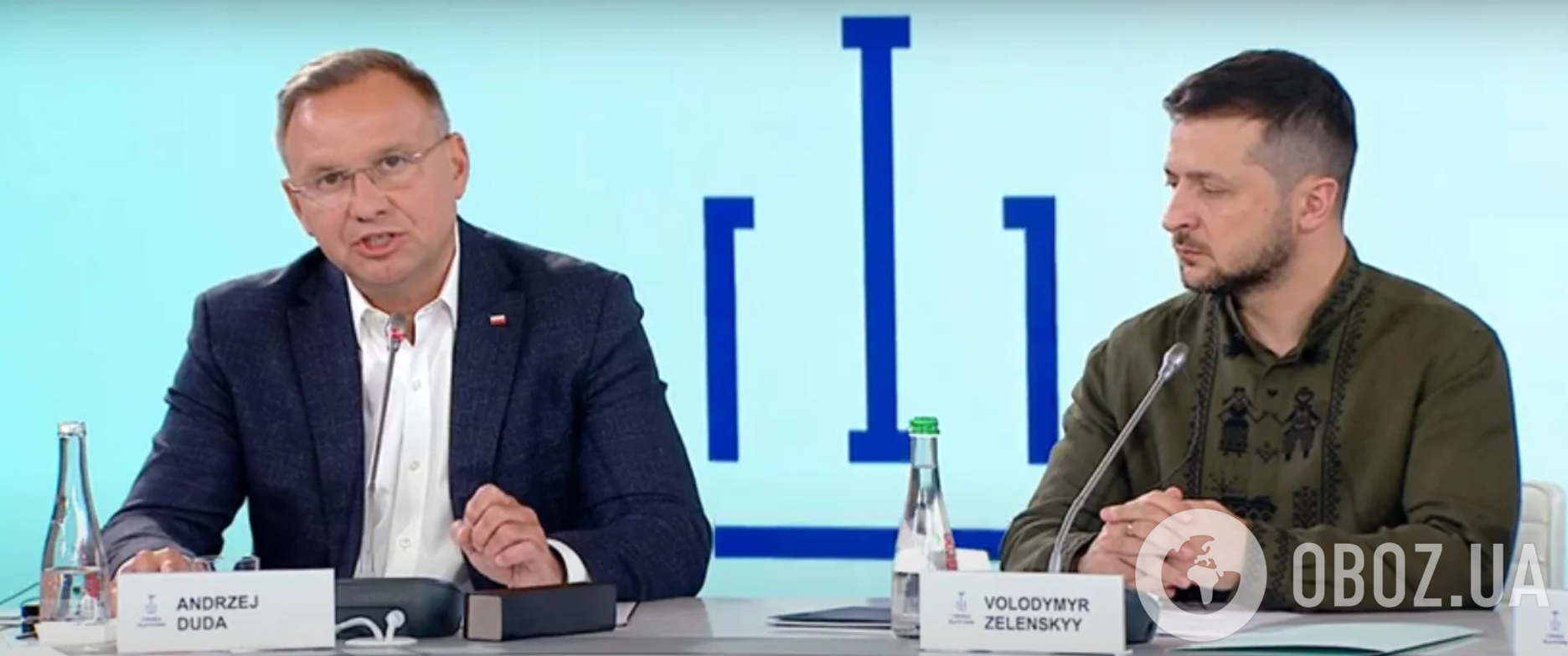 Анджей Дуда и Владимир Зеленский на втором саммите Крымской платформы