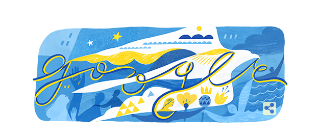 День независимости. Google посвятил Украине впечатляющий дудл