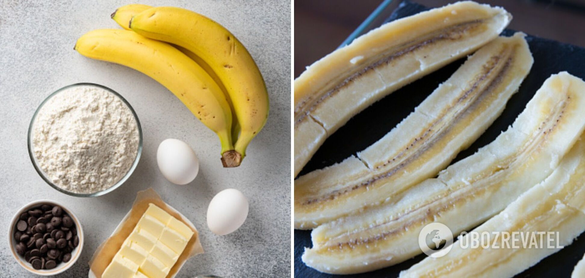 Ингредиенты для бананового торта