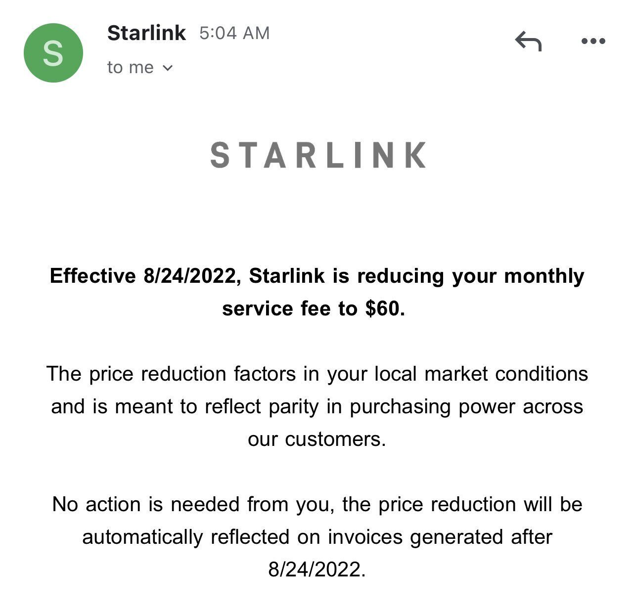 Starlink объявил о снижении тарифов для украинцев