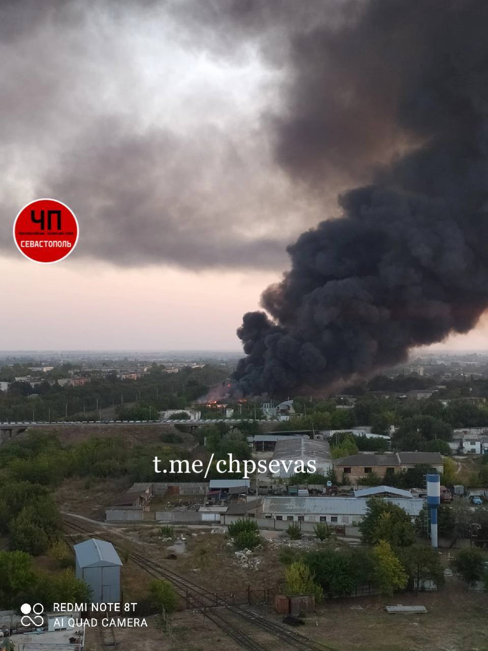 Пожар в Красногвардейском районе Крыма