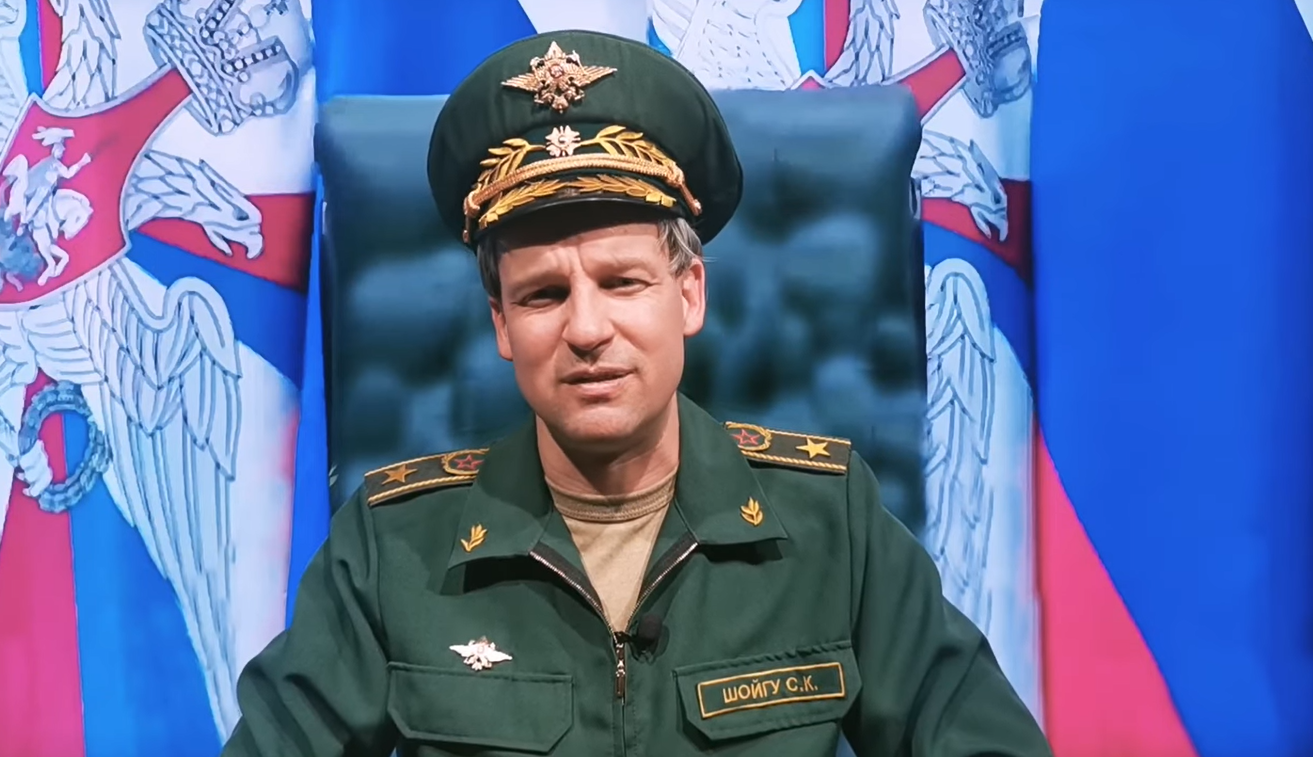 Зірка "Кварталу 95" Великий в образі Шойгу пояснив, чому Росія не змогла взяти Київ за три дні