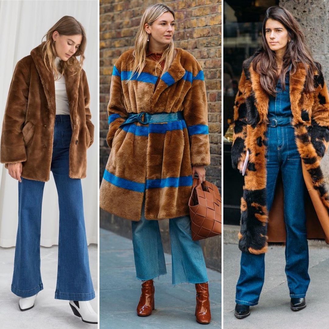 Как сочетать синий и шоколадный цвета, чтобы выглядеть стильно осенью-2022. Примеры образов