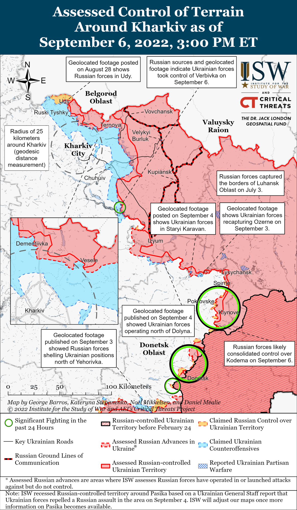 ЗСУ на Харківщині прорвали лінії окупантів на 70 км усього за 5 днів – ІSW
