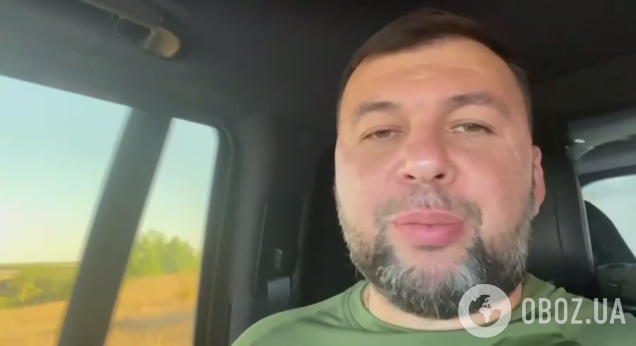 Пушилін записав відео з авто, в якому розхвалив Донбас, і втік у невідомому напрямку. Відео