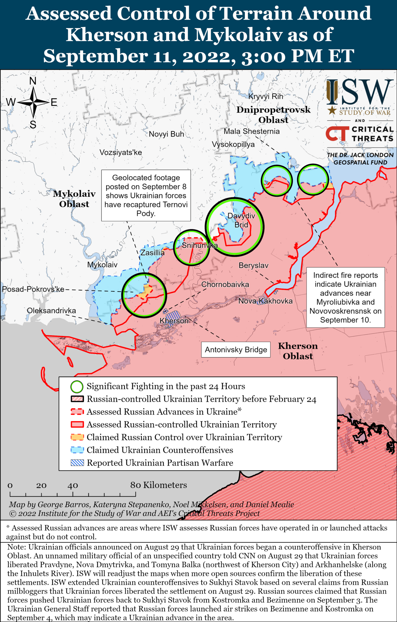 Украина переломила ход войны в свою пользу, войска РФ предстали перед дилеммой – ISW