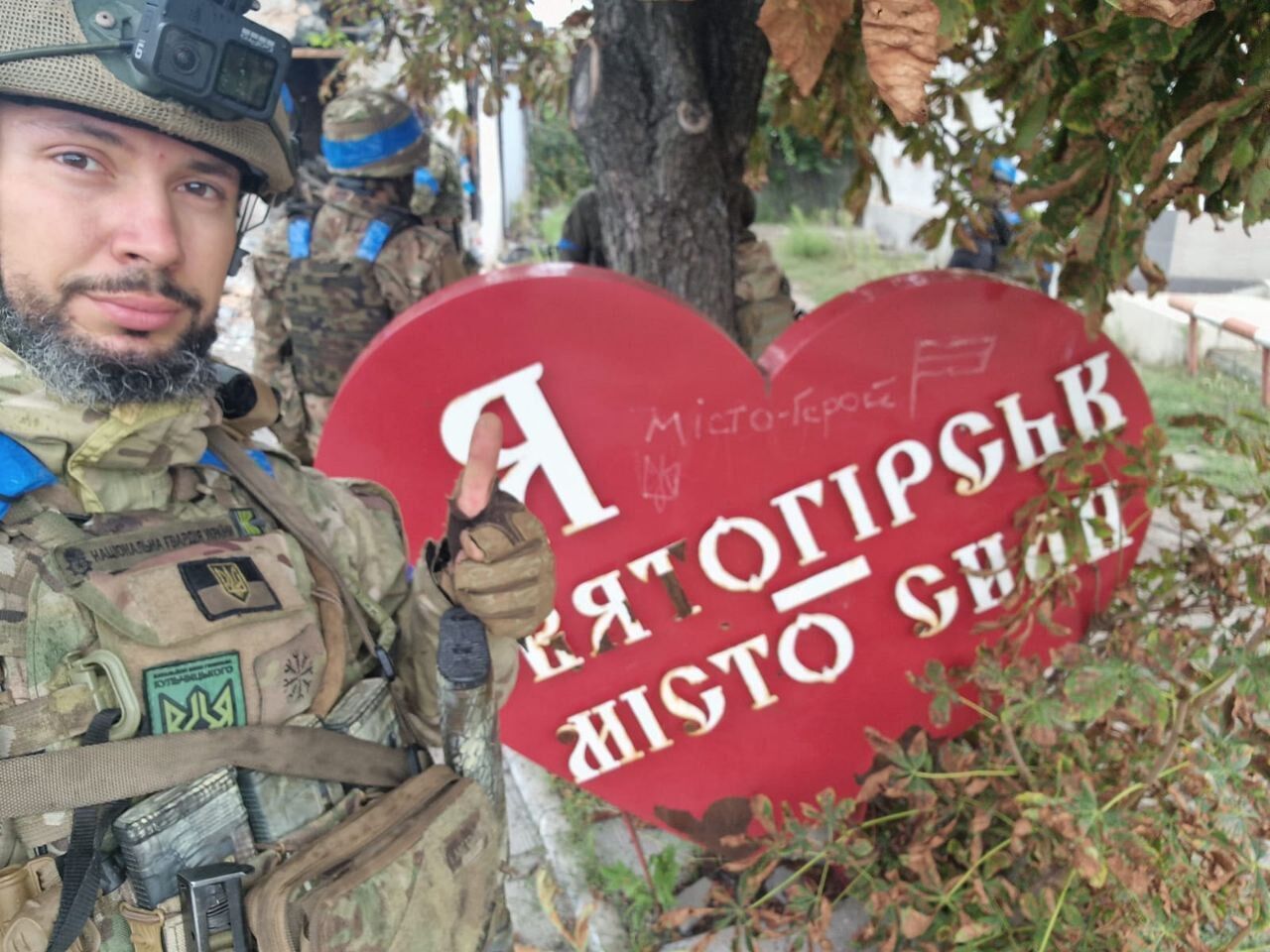 Нацгвардиец Маркив сообщил, что украинские военные уже вошли в Святогорск Донецкой области. Фото и видео