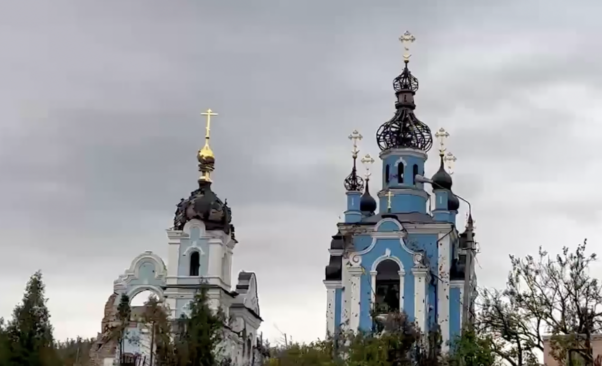 ЗСУ звільнили Богородичне на Донеччині: втікаючи, окупанти вдарили по церкві, в якій жили. Відео