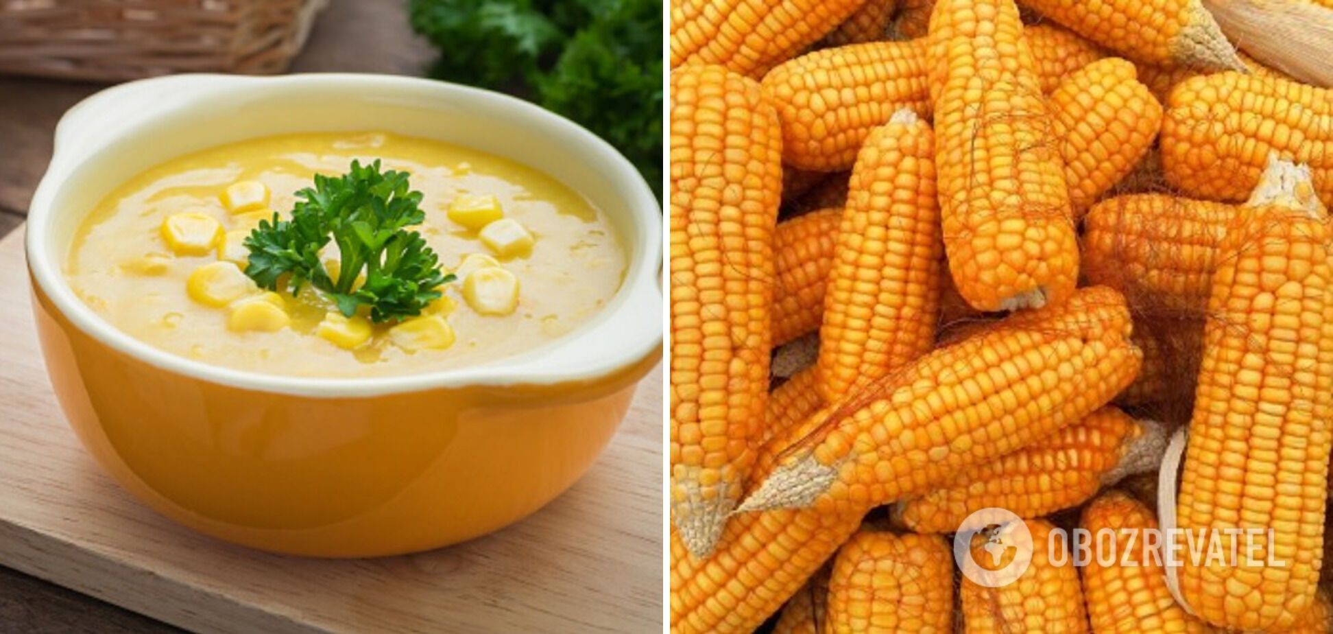 Швидкий суп з кукурудзою та плавленим сиром