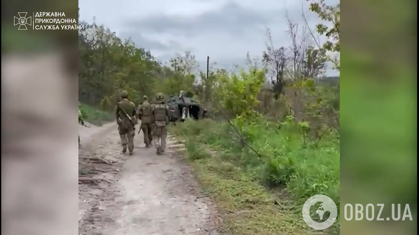 Пограничники показали позиции оккупантов возле Святогорска