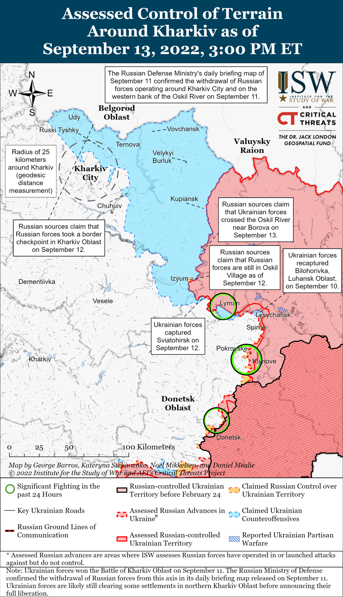 Провал військ РФ на Харківщині викликав паніку серед росіян і послабив вплив Кремля на країни колишнього СРСР – ISW