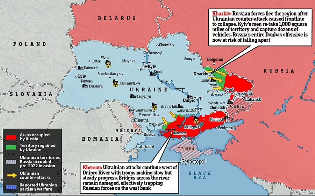 Контрнаступление ВСУ на Харьковщине нанесло войскам РФ наибольшее поражение со времен Второй мировой войны – Daily Mail