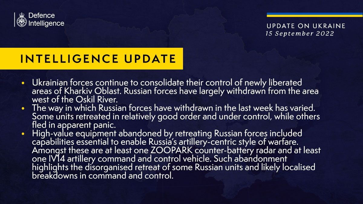 Розвідка Британії розповіла, яку зброю залишили окупанти, тікаючи з Харківщини