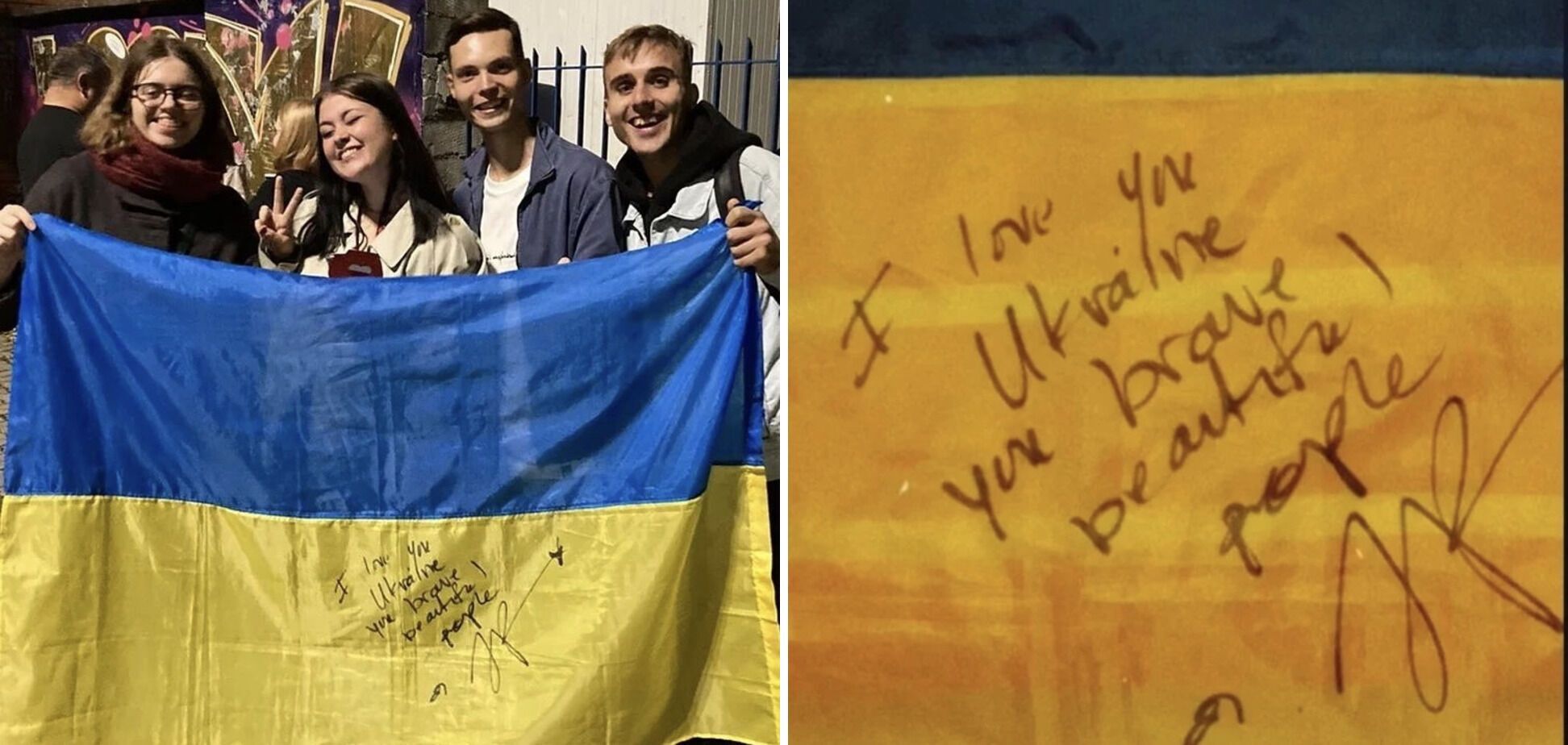 "Я люблю тебя, отважная Украина!" Певица LP на концерте в Варшаве подняла сине-желтый флаг