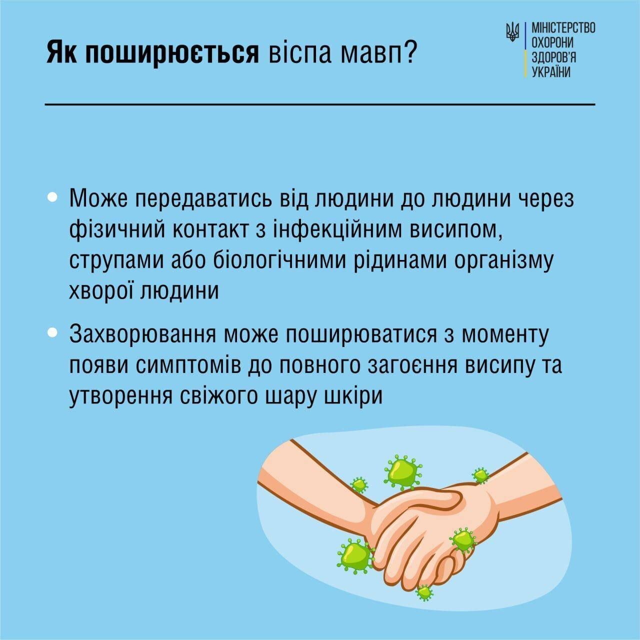 У МОЗ дали рекомендації у зв'язку з першим виявленням віспи мавп в Україні 