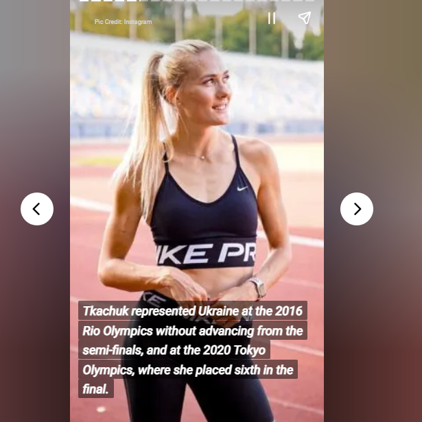 Українка посіла перше місце у топ-10 "найгарячіших" легкоатлеток світу 2022 року