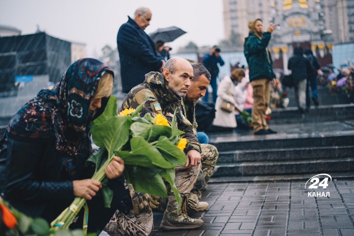 У Києві попрощалися із захисником Романом "Яшкою" Косенком, який ще у березні загинув в Ізюмі. Фото