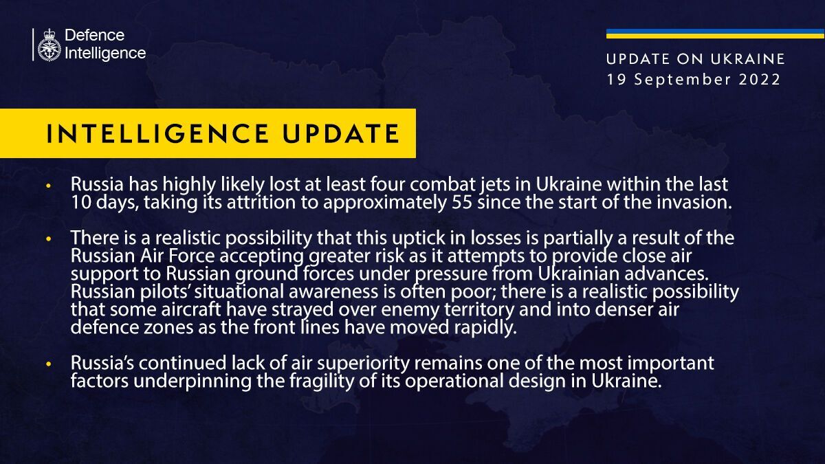 Росія за 10 днів в Україні втратила 4 бойові літаки
