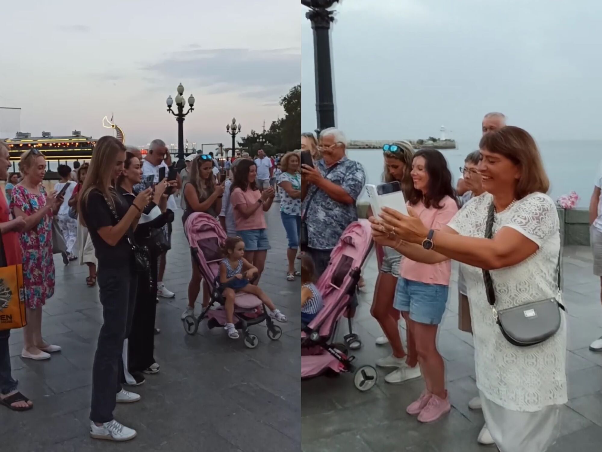На набережной Ялты музыкант играл украинскую "Смереку": люди радостно снимали его на телефоны