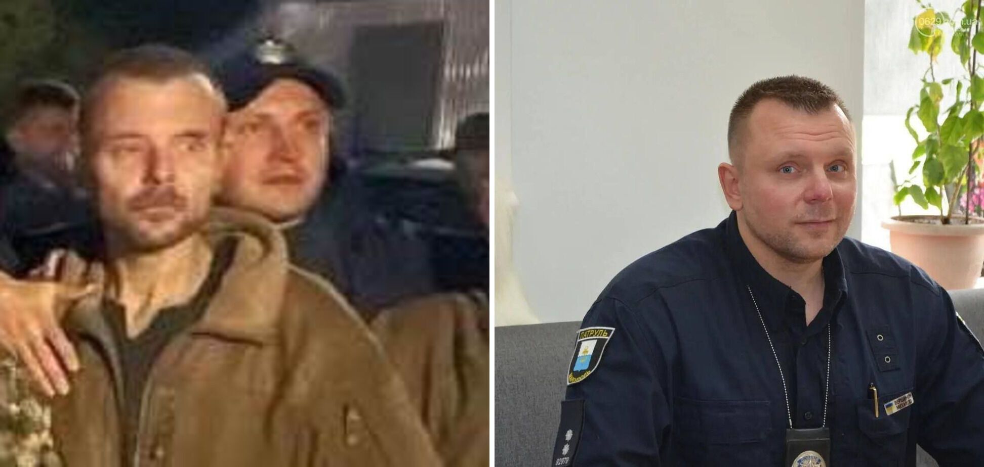Начальника патрульной полиции Мариуполя Вершинина обменяли из российского плена. Фото