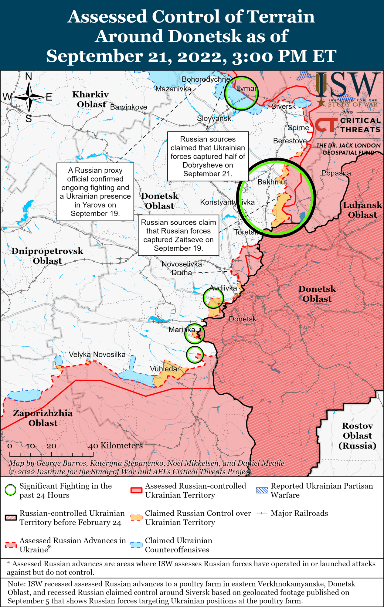 ЗСУ проводять наступи в районі Лимана й завдали ударів по ворогу на Херсонщині – ISW