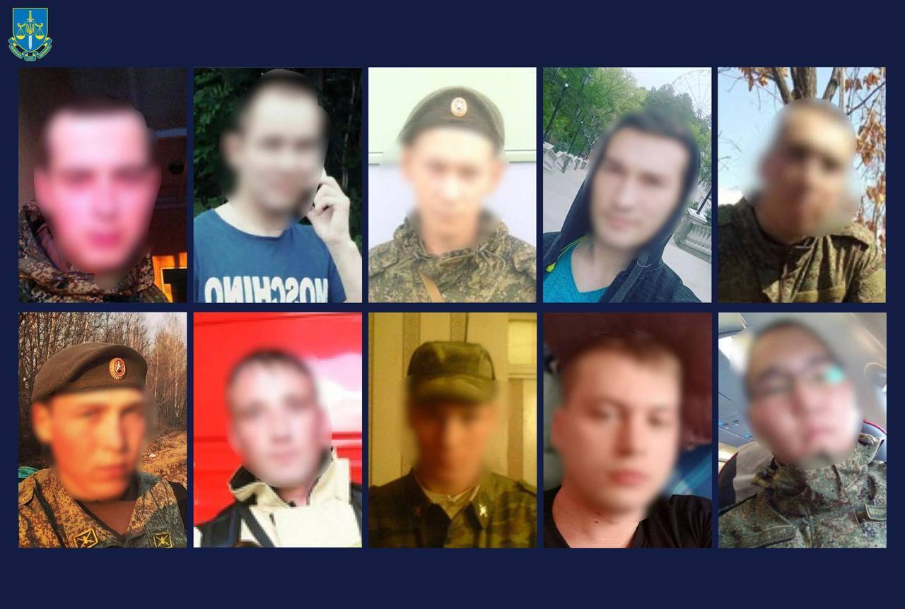 В Украине будут судить 10 оккупантов, причастных к военным преступлениям на Бучанщине. Фото