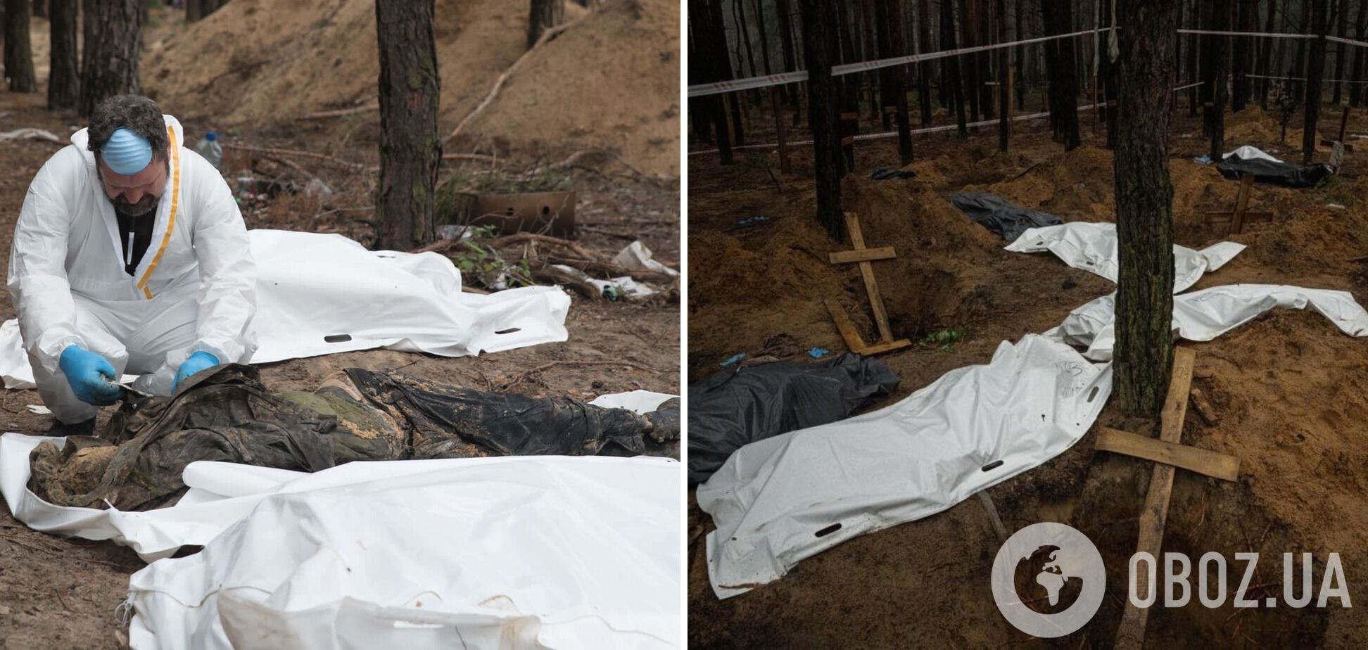 В Изюме обнаружили еще два массовых захоронения с сотнями тел