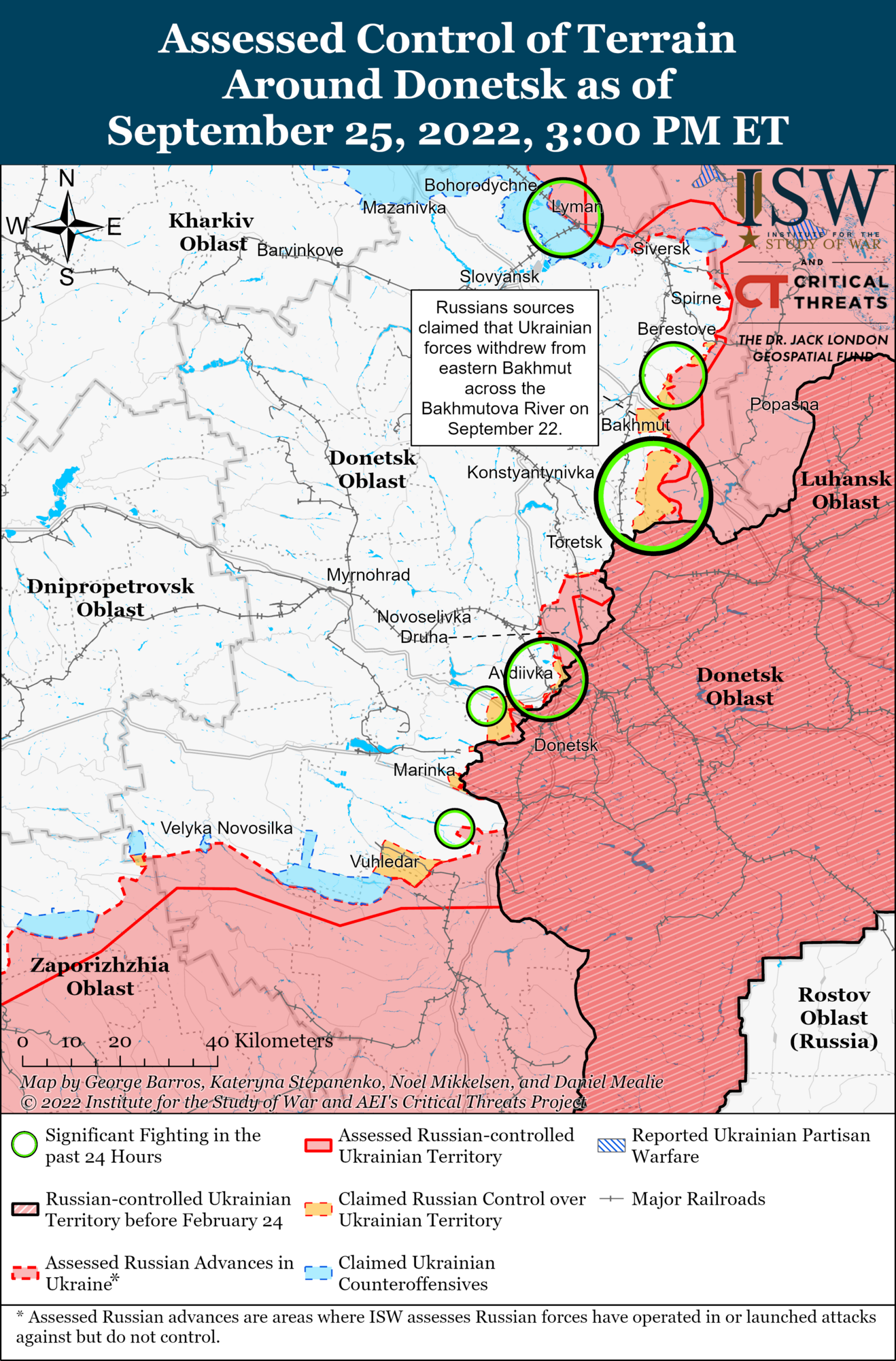 У ЗСУ є нові успіхи на Донеччині та Харківщині, але на низці напрямків йдуть бої – ISW