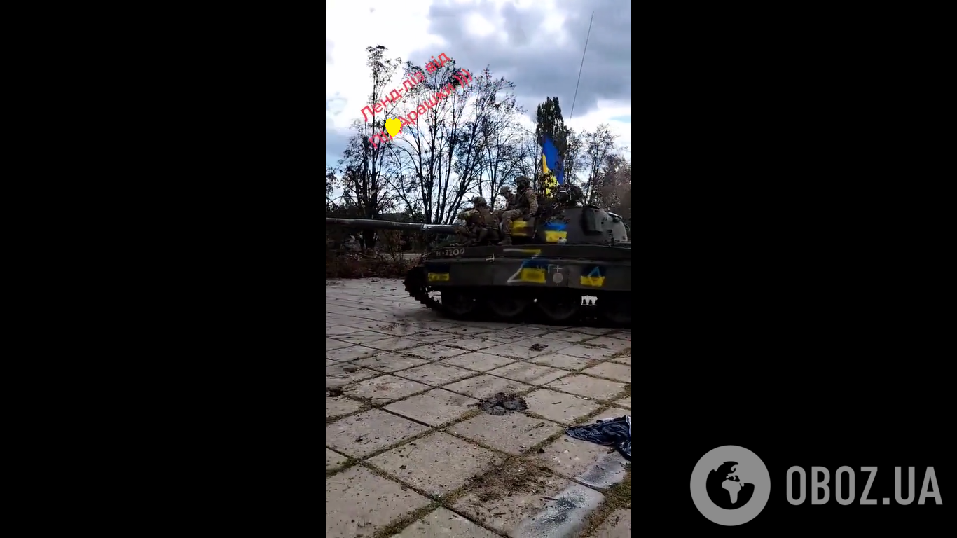 Воины ВСУ захватили российский танк Т-62М