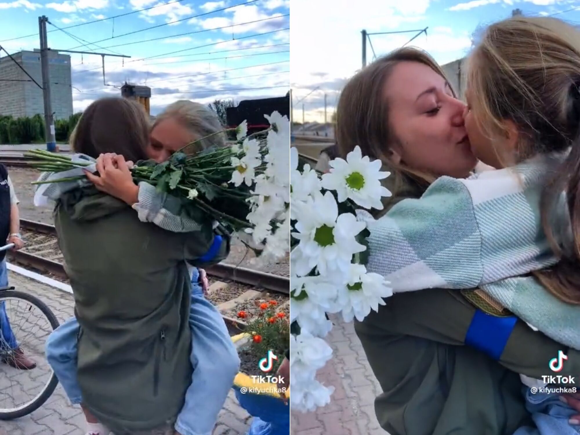 Відео, на якому дівчинка зустрічає з фронту свою маму-захисницю, довело мережу до сліз