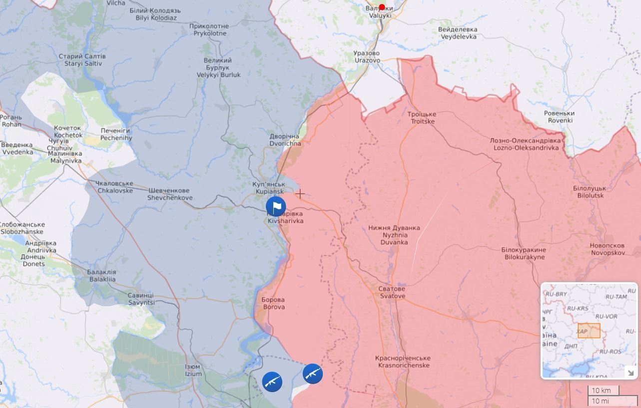 Війська РФ потрапили в оточення під час спроби відбити Куп'янськ: ліквідовано десятки загарбників, – журналіст